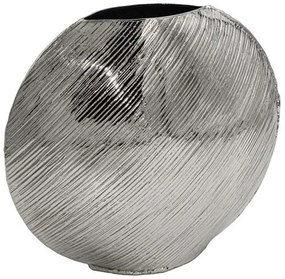 Βάζο 941-124-048 25x10x22cm Silver Μέταλλο