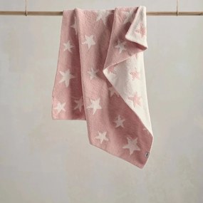Κουβέρτα Βελουτέ Αγκαλιάς (70x90) Mamas &amp; Papas Pink Star 7883C5600