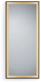 Καθρέπτης Τοίχου Bianka 1610380 70x170cm Gold-Black Mirrors & More Mdf, Glass