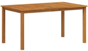 vidaXL Σέτ φαγητού για κήπο 5 pcs Γκρι Στερεό Ξύλο Ακακίας