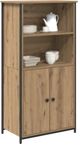 vidaXL Highboard Artisan Oak 62 x 36 x 121,5 εκ Επεξεργασμένο ξύλο
