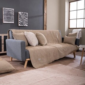 Ριχτάρι Kingston 02 Beige Teoran Διθέσιο 180x250cm Cotton-Acrylic