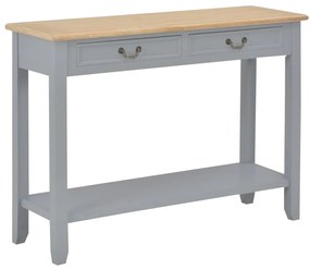 vidaXL Τραπέζι Κονσόλα Γκρι 110 x 35 x 80 εκ. Ξύλινο