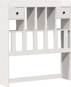 vidaXL Κρεβάτι Βιβλιοθήκη Χωρίς Στρώμα 90x190 εκ Μασίφ Ξύλο Πεύκου