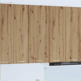 vidaXL Κρεμαστό ντουλάπι με ράφι Riga Artisan Oak 40 x 31 x 100 εκ.