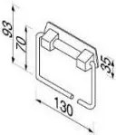Χαρτοθήκη χωρίς κάλυμμα Geesa Standard-Hotelia
