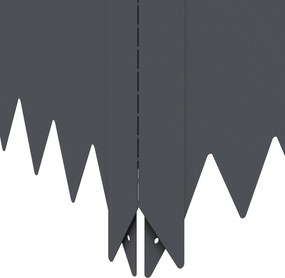 vidaXL Περίγραμμα γκαζόν 100 x 60 x 20 εκ. Ατσάλι Ανθρακί
