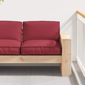 vidaXL Μαξιλάρι παλέτας για κάθισμα Κόκκινο 80 x 80 x 12 cm