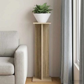 vidaXL Βάση φυτών Sonoma Δρυς 25 x 25,5 x 80,5 εκ. Επεξεργασμένο Ξύλο