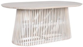 Τραπεζαρία Home ESPRIT Λευκό ξύλο mindi 180 x 100 x 75 cm