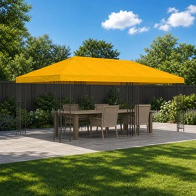 vidaXL Κάλυψη Σκηνής Γκαζebo 6 x 3 m Κίτρινο Πολυεστέρας 190