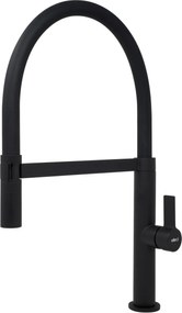 Elleci Wave Black - Μπαταρία Κουζίνας με Εύκαμπτο Ντους