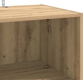 vidaXL Πλαϊνό γραφείο Artisan Δρυς 45 x 41 x 185 εκ.