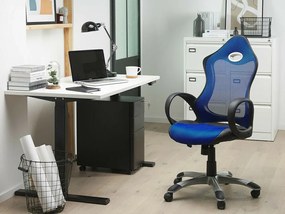 Καρέκλα γραφείου Berwyn 253, Μπλε, 109x67x67cm, 14 kg, Με μπράτσα, Με ρόδες, Μηχανισμός καρέκλας: Κλίση | Epipla1.gr