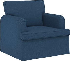 vidaXL Σετ Καναπέ 2 pcs Μπλε 144 x 80 x 85 εκ ύφασμα
