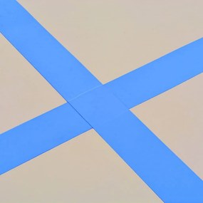 Στρώμα Ενόργανης Φουσκωτό Μπλε 500 x 100 x 10 εκ. PVC με Τρόμπα - Γκρι