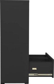 vidaXL Αρχειοθήκη Ανθρακί 90 x 46 x 134 εκ. από Ατσάλι