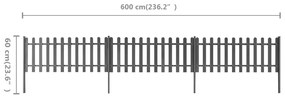 ΦΡΑΧΤΗΣ ΜΕ ΣΤΥΛΟΥΣ 3 ΤΕΜ. 600 X 60 ΕΚ. ΑΠΟ WPC 42826