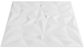 vidaXL Πάνελ Τοίχου 48 τεμ. Λευκά Σχ. Αμέθυστου 50x50 εκ. 12μ² από XPS