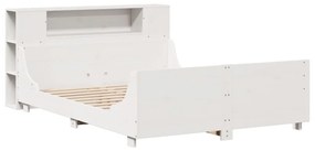 vidaXL Σκελετός Κρεβ. Χωρίς Στρώμα Λευκό 120x190 εκ Μασίφ Πεύκο
