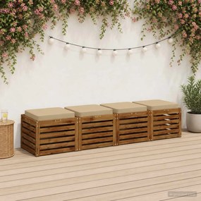 vidaXL Μαξιλάρια καθιστικού 4 κομματιών VUGHT 4 pcs 100% Πολυεστέρας