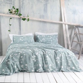Παπλωματοθήκη Everly (Σετ 3τμχ) Blue Ρυθμός Queen Size 220x250cm 100% Βαμβάκι
