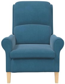 vidaXL Πολυθρόνα Μπλε 76 x 94 x 102 εκ Βελούδο