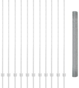 vidaXL Τεντώτο με στήριγμα Ασημί