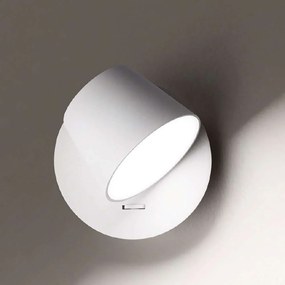Φωτιστικό Τοίχου - Απλίκα 6628 B LC Με Διακόπτη 6W Led Φ12cm White Perenz Metal