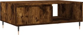 vidaXL Τραπεζάκι Σαλονιού Καπνιστή Δρυς 90x60x35εκ. Επεξεργασμ. Ξύλο