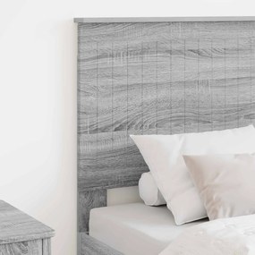 vidaXL Κεφαλάρι με κεφαλάρι Γκρίζο Σονομα 75 cm Επεξεργασμένο ξύλο