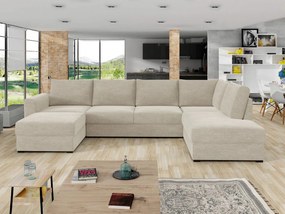 Γωνιακός καναπές Wilma-Εκρού-Δεξιά