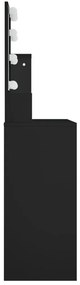 Μπουντουάρ με LED Σετ Μαύρο 86,5 x 35 x 136 εκ. - Μαύρο