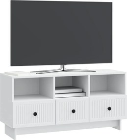 vidaXL Ντουλάπι TV Λευκό 102 x 34,5 x 50 εκ. Επεξεργασμένο Ξύλο