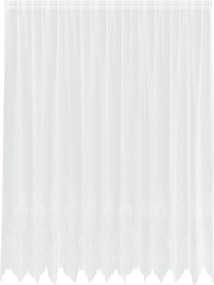 vidaXL Κουρτίνα Δαντέλας με κουρτίνες Λευκό 245x300εκ Πολυεστέρας