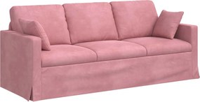 vidaXL Καναπές 2 pcs Ροζ