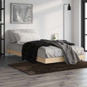 VidaXL Πλαίσιο Κρεβ. Χωρ. Στρώμα Sonoma Δρυς 90x200 εκ. Επεξ. Ξύλο
