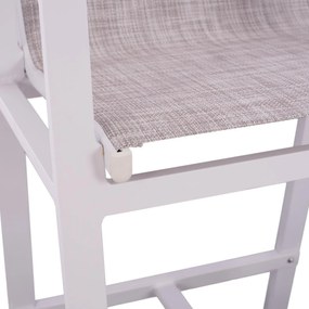 Σκαμπό Μπαρ C5790.01 Αλουμινίου Λευκό με Polywood 52x58x108 εκ. 52x58x108 εκ.