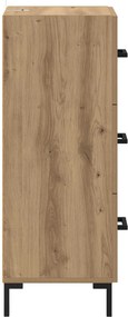vidaXL Πλαϊνό γραφείο Artisan Oak 34,5 x 34 x 90 εκ.