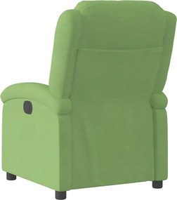 vidaXL Πολυθρόνα Ανακλινόμενη Ανοιχτό Πράσινο Βελούδινη