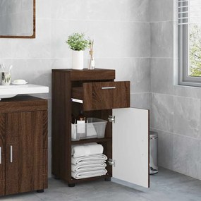 vidaXL Ντουλάπι Μπάνιου με πόρτα TULUM Καφέ δρυς 37 x 31.5 x 82 εκ