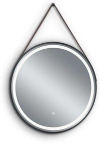 Καθρέπτης Τοίχου Στρογγυλός Fine 1800102 Φ60cm Black Mirrors &amp; More Μέταλλο,Γυαλί