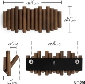 Ξύλινη Κρεμάστρα Τοίχου Umbra Picket / καρυδιά 1011471-746