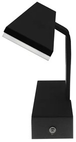 LED Φωτιστικό Τοίχου Αρχιτεκτονικού Φωτισμού 42cm Καθρέπτη / Πίνακα Μαύρο Αδιάβροχο IP54 12 Watt SMD 2835 120° 1440lm 230V Φυσικό Λευκό GloboStar 93343