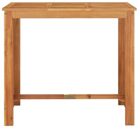 vidaXL Σετ Μπαρ Κήπου 7 Τεμ. Καφέ Μασίφ Ξύλο Ακακίας και Συνθ. Ρατάν