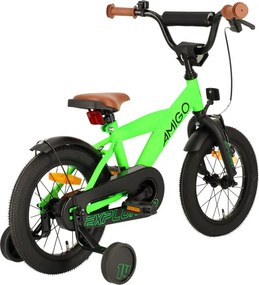 Explorer 14 Inch 21,5 cm Boys Coaster Brake Green/Black