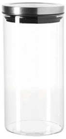 Βάζο Αποθήκευσης Comodo 079703L 1Lt Clear Leonardo Glass
