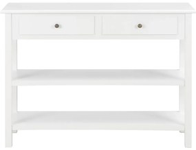 vidaXL Κονσόλα Λευκή 110 x 35 x 80 εκ. από MDF