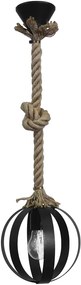 Φωτιστικό μεταλλικό LAMA-18 1/L ROPE UT-BL Heronia 31-1006