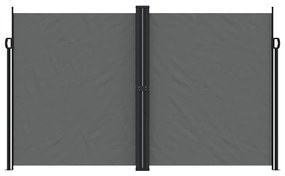 vidaXL Σκίαστρο Πλαϊνό Συρόμενο Ανθρακί 200 x 1000 εκ.